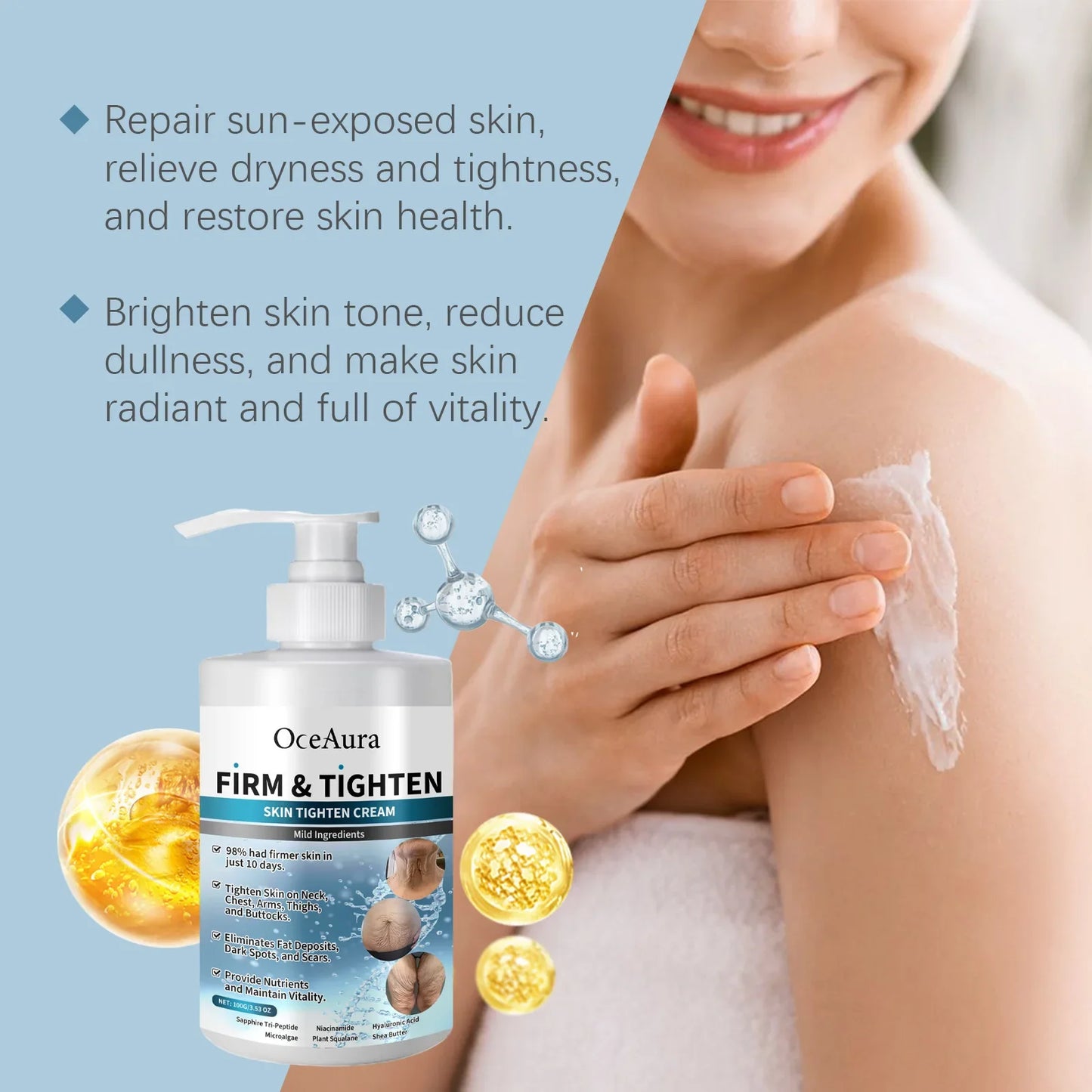 OceAura Collagen Body Firming Cream – Anti-Aging & Lifting