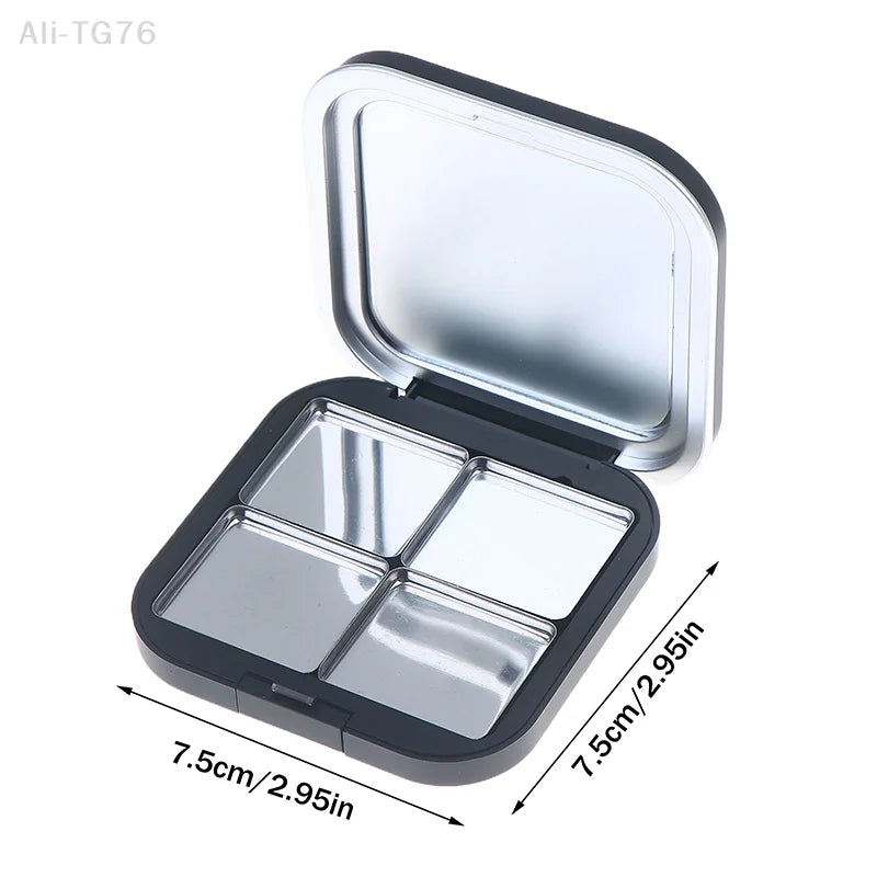 Magnetic Empty Makeup Palette Matte Black with Mirror & Pans