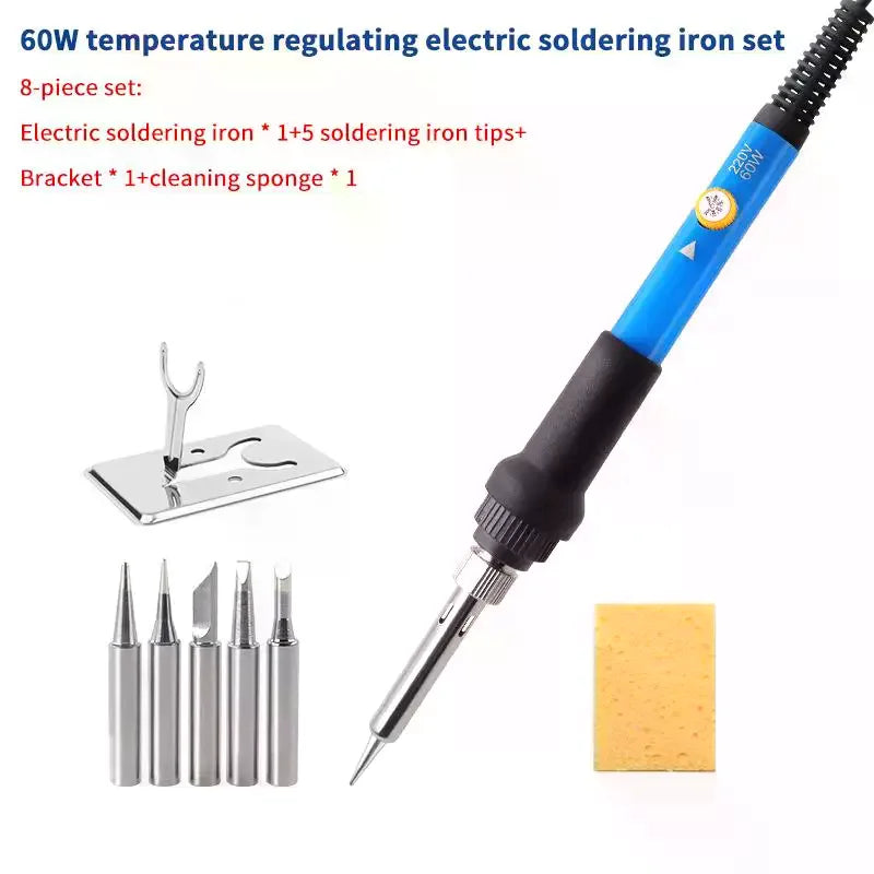 60W Adjustable Electric Soldering Iron Kit – 110V/220V