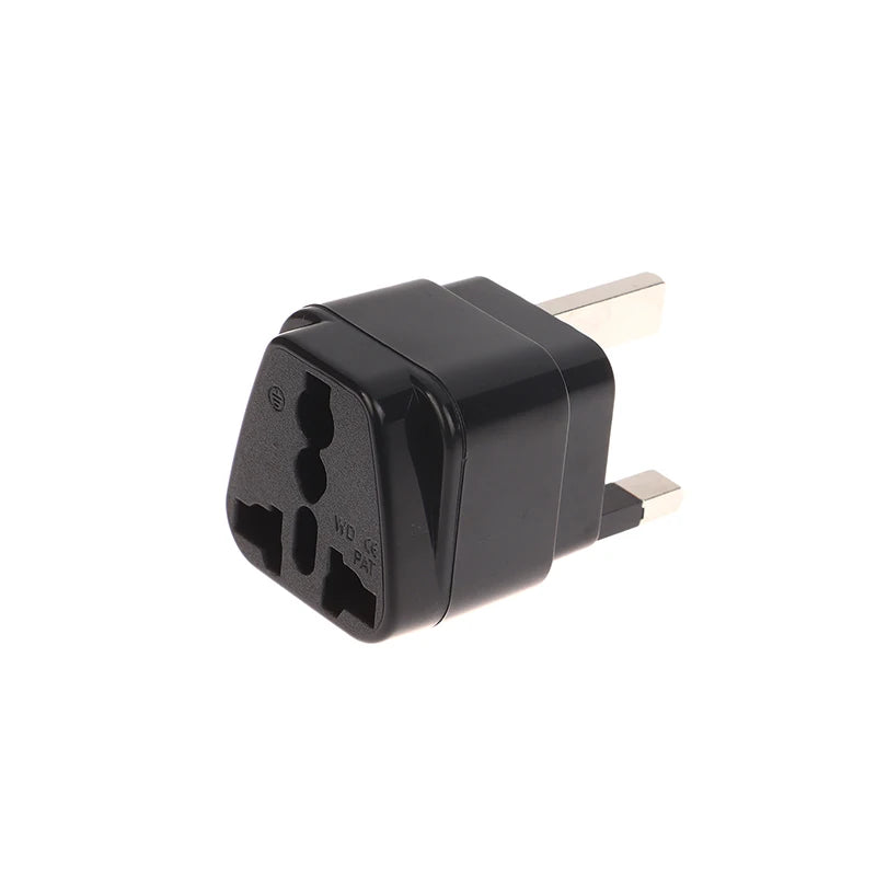 3P Type Power Socket Outlet UK EU IL Adapter US To UK Plug Universal UK Plug Adapter With 13A Fuse Black/White Travel Adapter Peaceful Pleasures Health and Wellness 1pc Black
