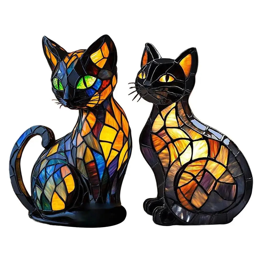 Fantasy Exotic Cat-Shaped LED Light - Colorful Home Decorative Lights Creative Animal Night Light Living Room Bedroom Ambience Peaceful Pleasures Health and Wellness