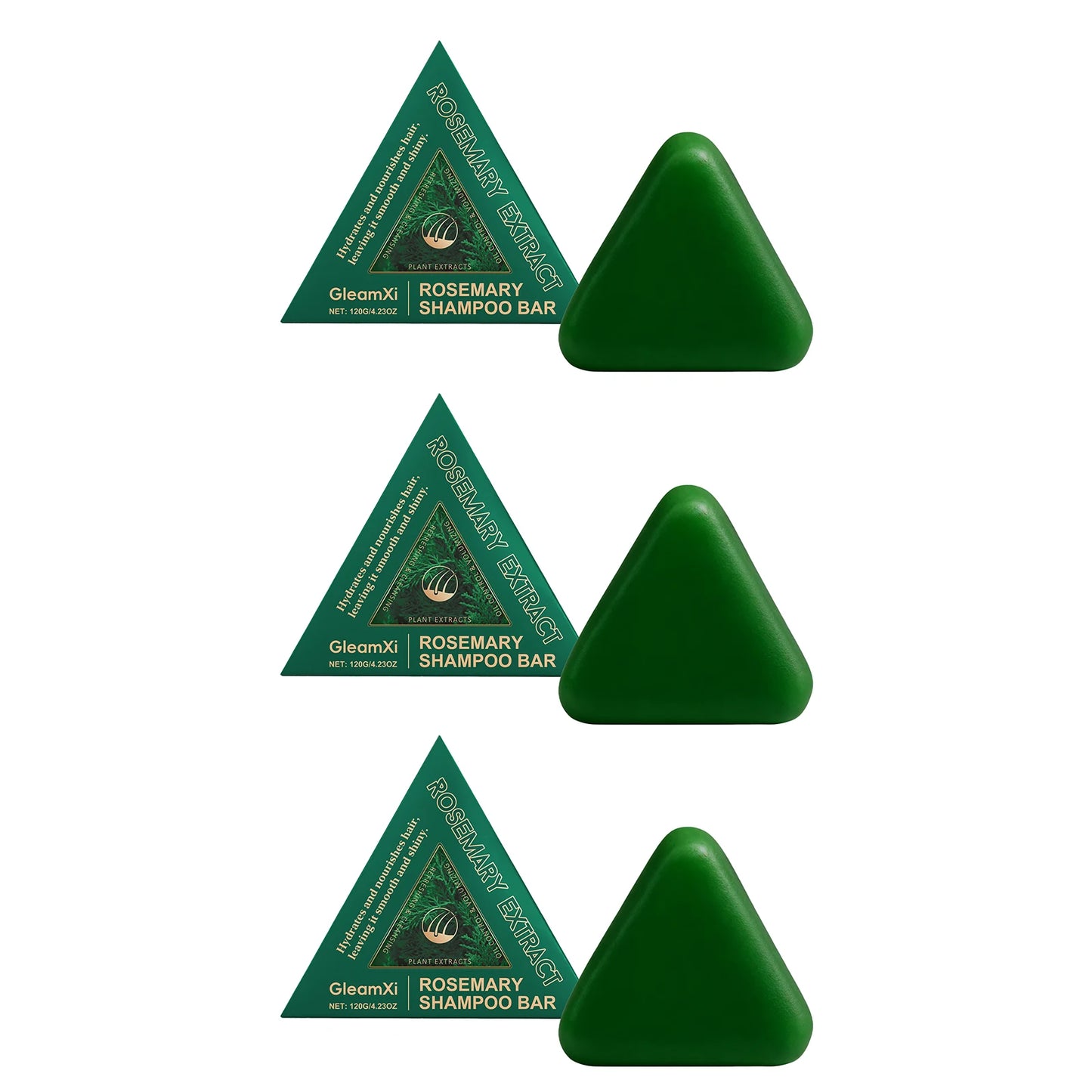 Rosemary Shampoo Bar Hair Growth Anti Hair Loss Oil Control Improve Frizz Split Ends Refreshing Nourishing Handmade Solid Soap Peaceful Pleasures Health and Wellness 360g boxed
