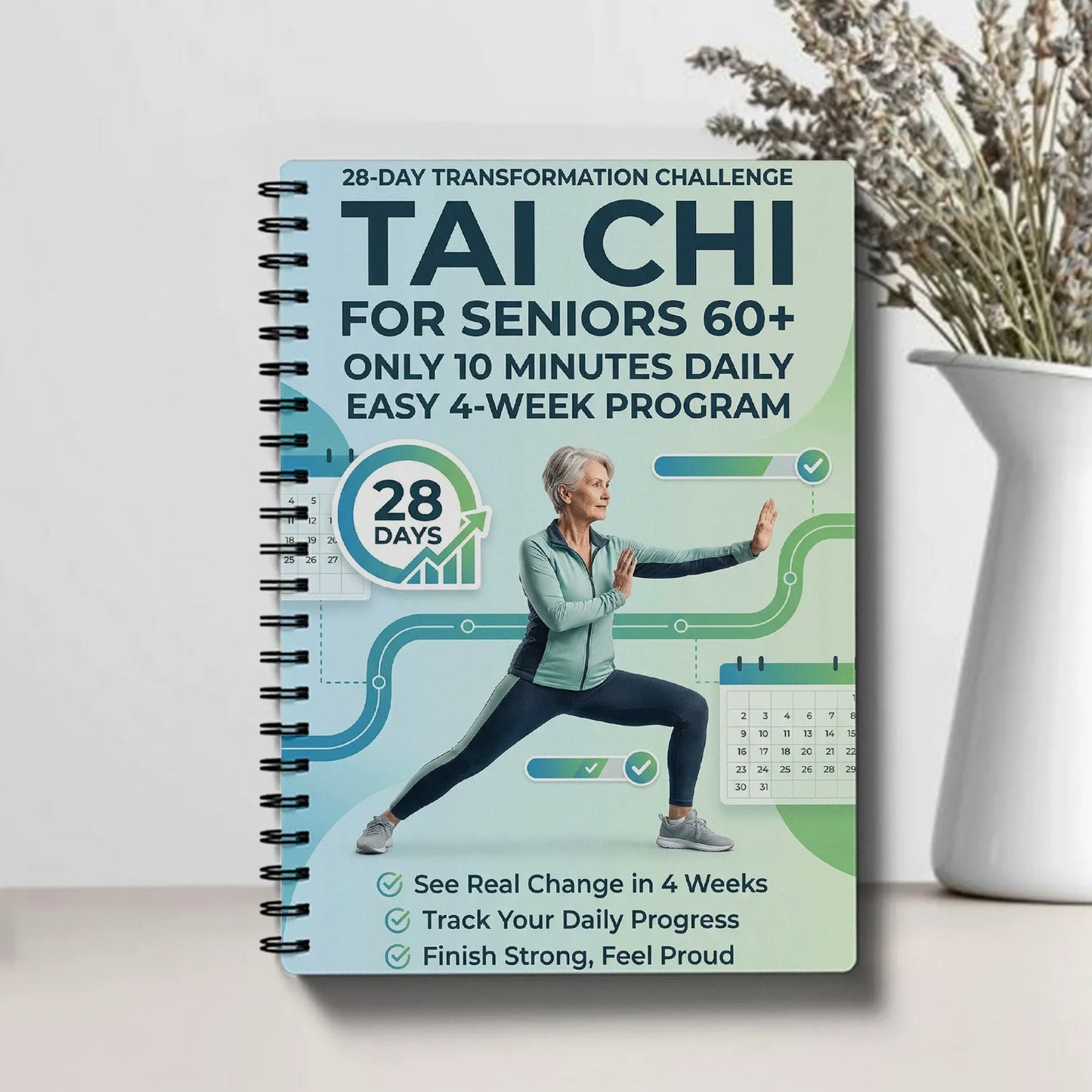 28 Days Transformation Challenge Tai Chi Walking Seniors Easy 10