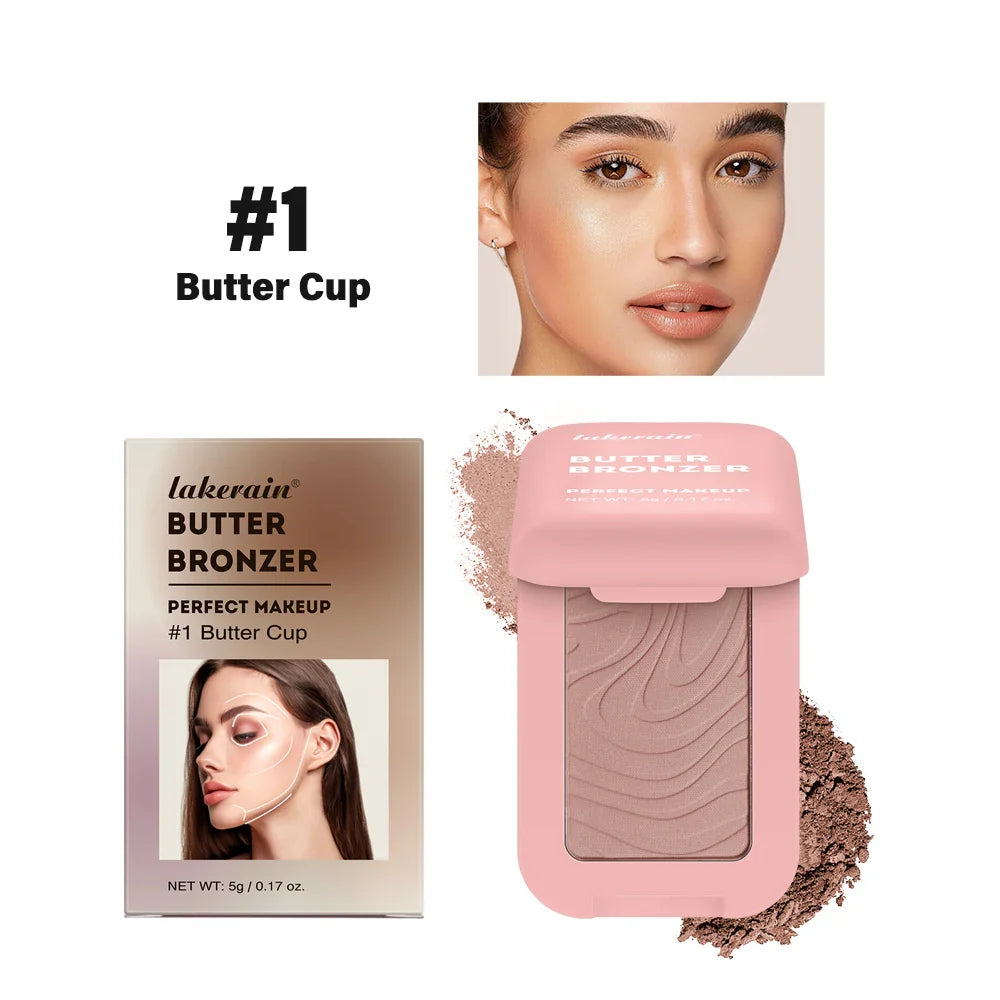 ibcccndc Butter Bronzer & Highlighter Palette | Matte Shimmer