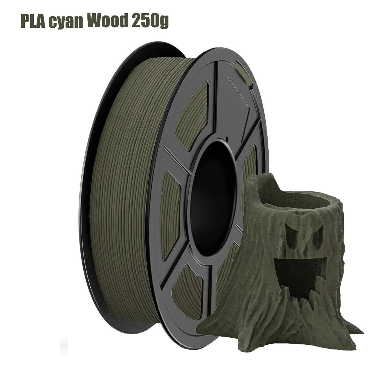 30% Wood Fiber PLA Filament 1.75mm 1kg – Walnut Oak Cherry Teak