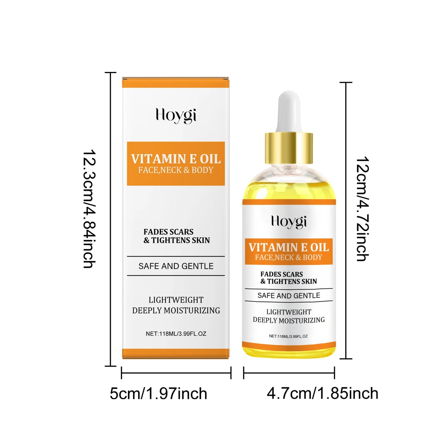 Vitamin E & Hyaluronic Acid Moisturizing Face & Body Oil 118ml