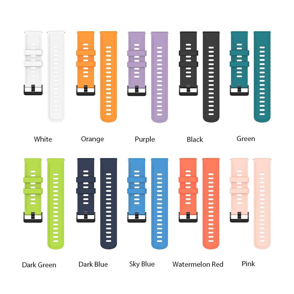 Silicone Watch Band for Xiaomi MI Watch S1 Active & Watch Color Peaceful Pleasures Health and Wellness