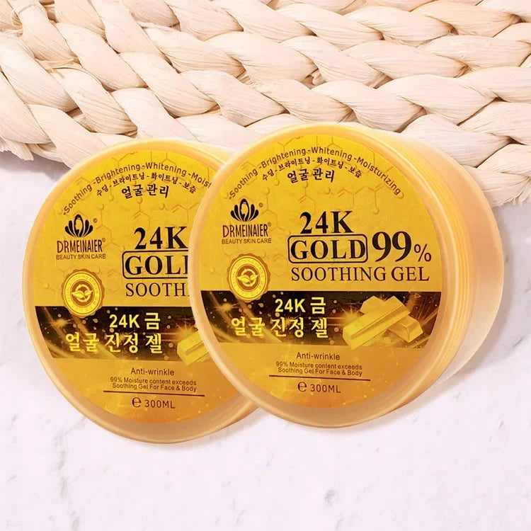 300ml 24K Gold Facial Gel – Moisturizing Anti-Wrinkle Brightening