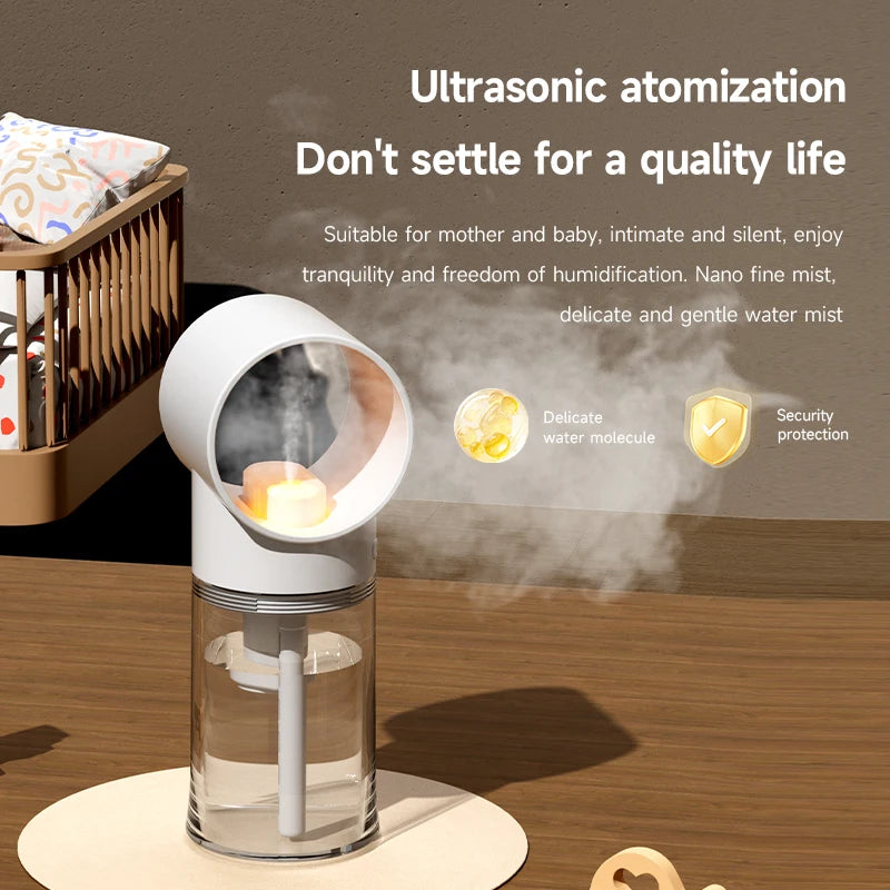 Mini Portable Humidifier Night Light Home Aromatherapy Charging Low Sound Small Aromatherapy Machine Desktop Humidifier Peaceful Pleasures Health and Wellness