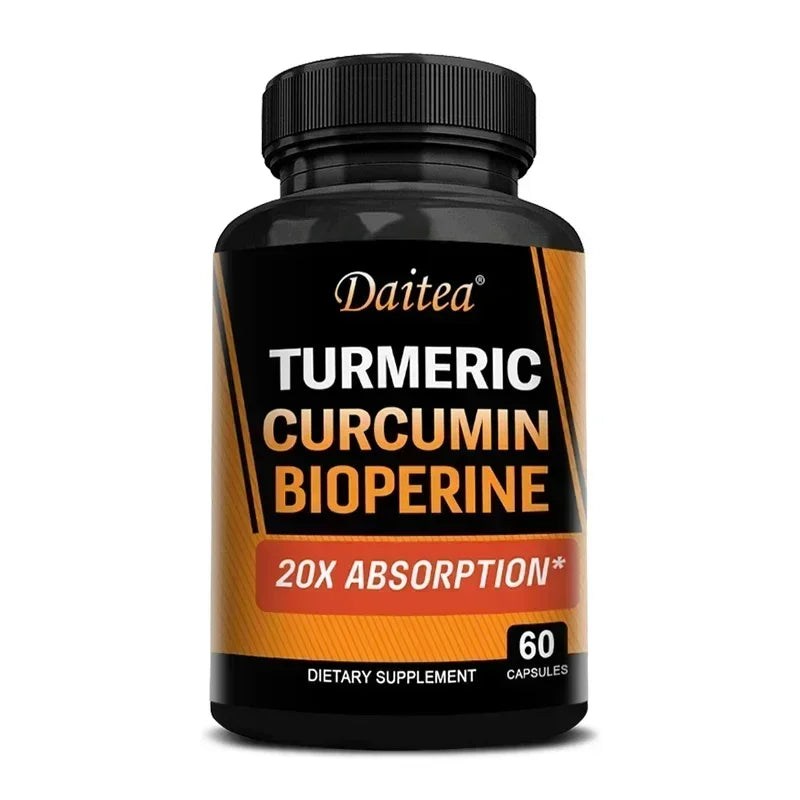 Turmeric Curcumin with Ginger & Black Pepper 2665mg Peaceful Pleasures Health and Wellness 60 count-1 bottle