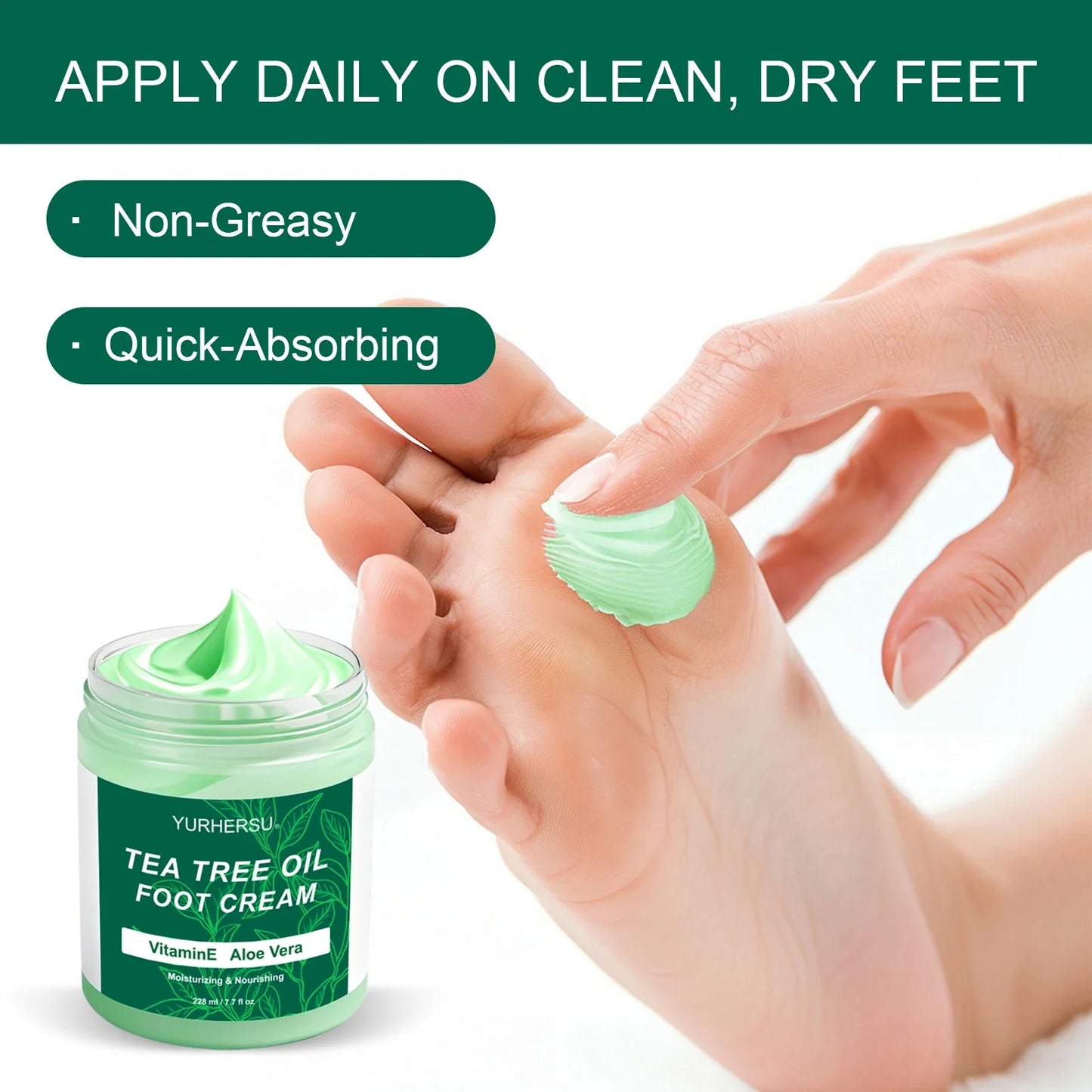 YURHERSU Foot Cream – Moisturizer & Dead Skin Remover 228ml