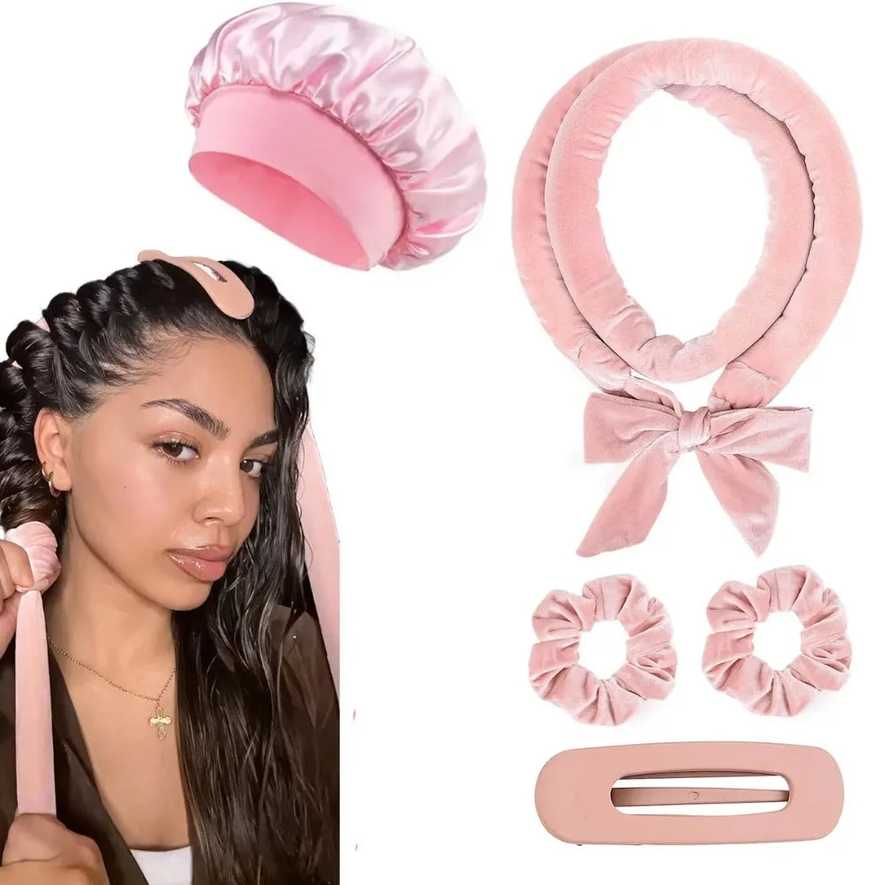 Heatless Hair Curler Set – Overnight Curls, No Heat Damage