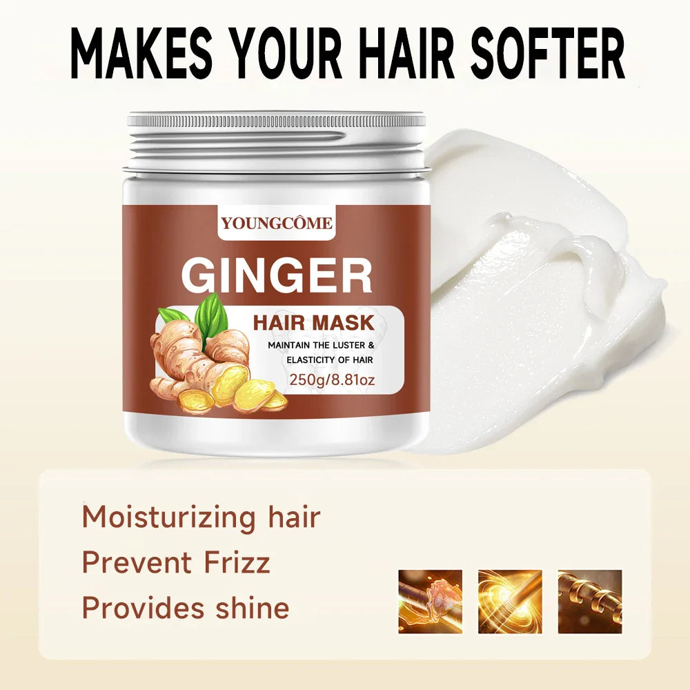 YOUNGCOME Ginger Hair Mask – Biotin & Keratin Deep Conditioner