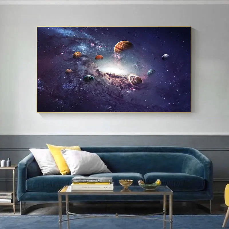 Solar System Pictures Nebula Space Universe Posters and Prints Science Canvas Painting Wall Art for Living Room Decor Cuadros Peaceful Pleasures Health and Wellness