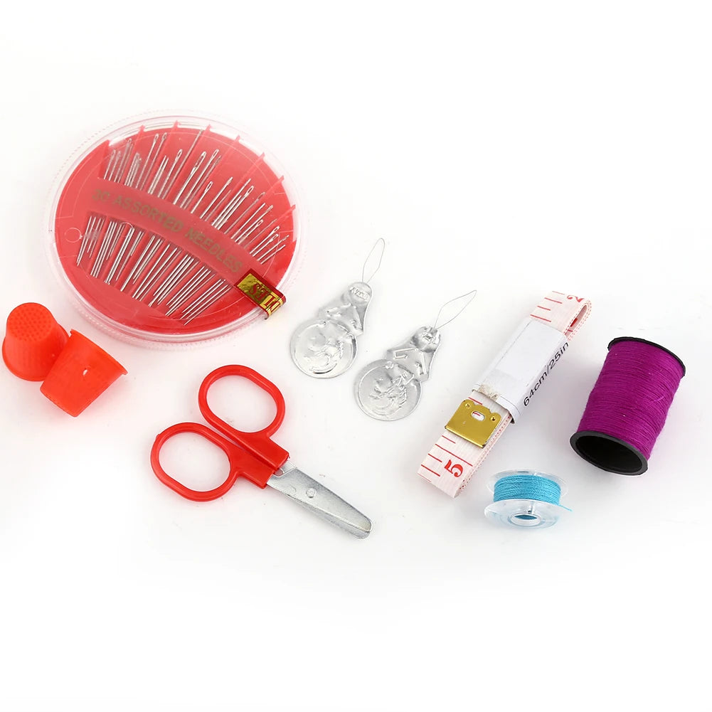 Sewing Kit Sewing Set 64 Sewing Thread Spools with Storage Case Light Weight Dress Making for Crafts Clothes Sewing Decoration Peaceful Pleasures Health and Wellness