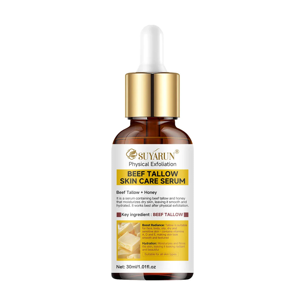 SUYARUN Tallow Exfoliating Serum | Face & Body Scrub