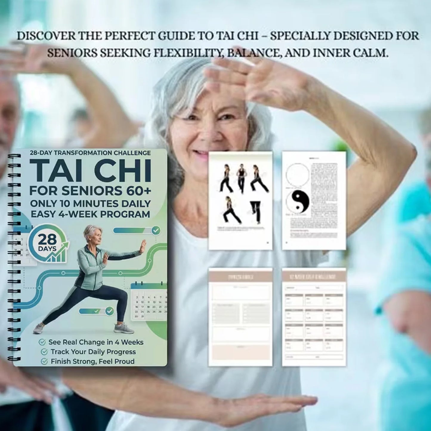 28 Days Transformation Challenge Tai Chi Walking Seniors Easy 10