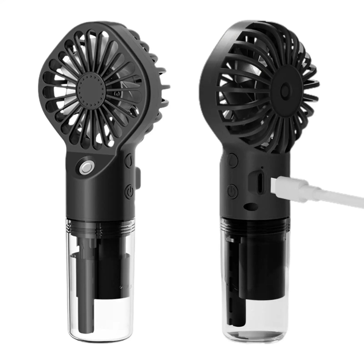 Portable Mini Misting Fan | USB Rechargeable, 4 Speeds