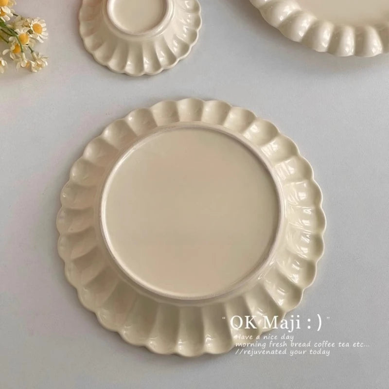 Ceramic Dinner Plates – Round Porcelain Dessert & Pasta Plate Ceramic Dinner Plate Peaceful Pleasures Health and Wellness