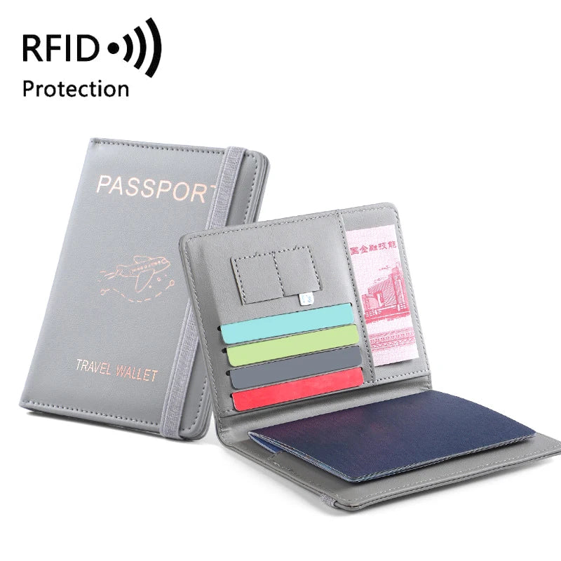 Waterproof PU Leather Passport Holder & Travel Wallet