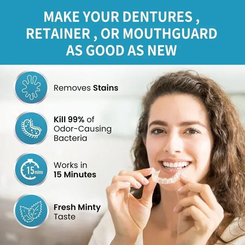 Denture Cleaner – Remove Tartar, Whiten & Freshen Breath Denture Cleaner Peaceful Pleasures Health and Wellness
