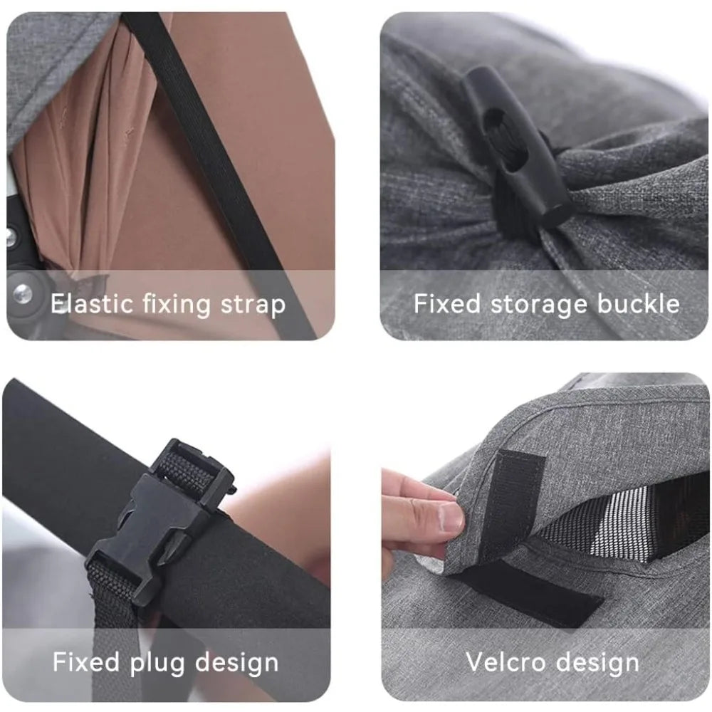 Baby Stroller Sun Shade UPF 50+ Canopy Cover & Mesh Window