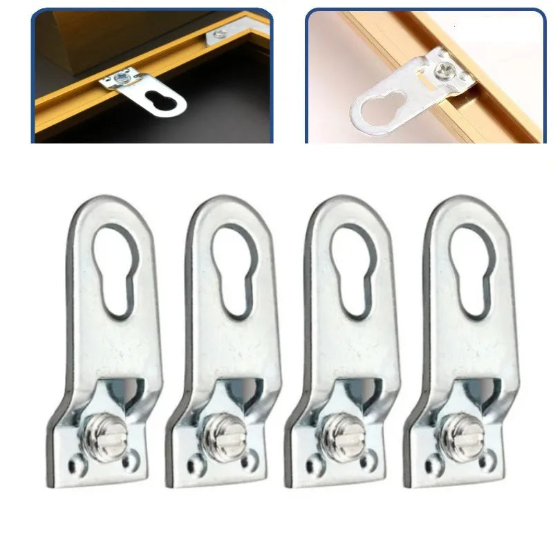 10-Pack Metal Keyhole Picture Hangers | Frame & Cabinet Fasteners