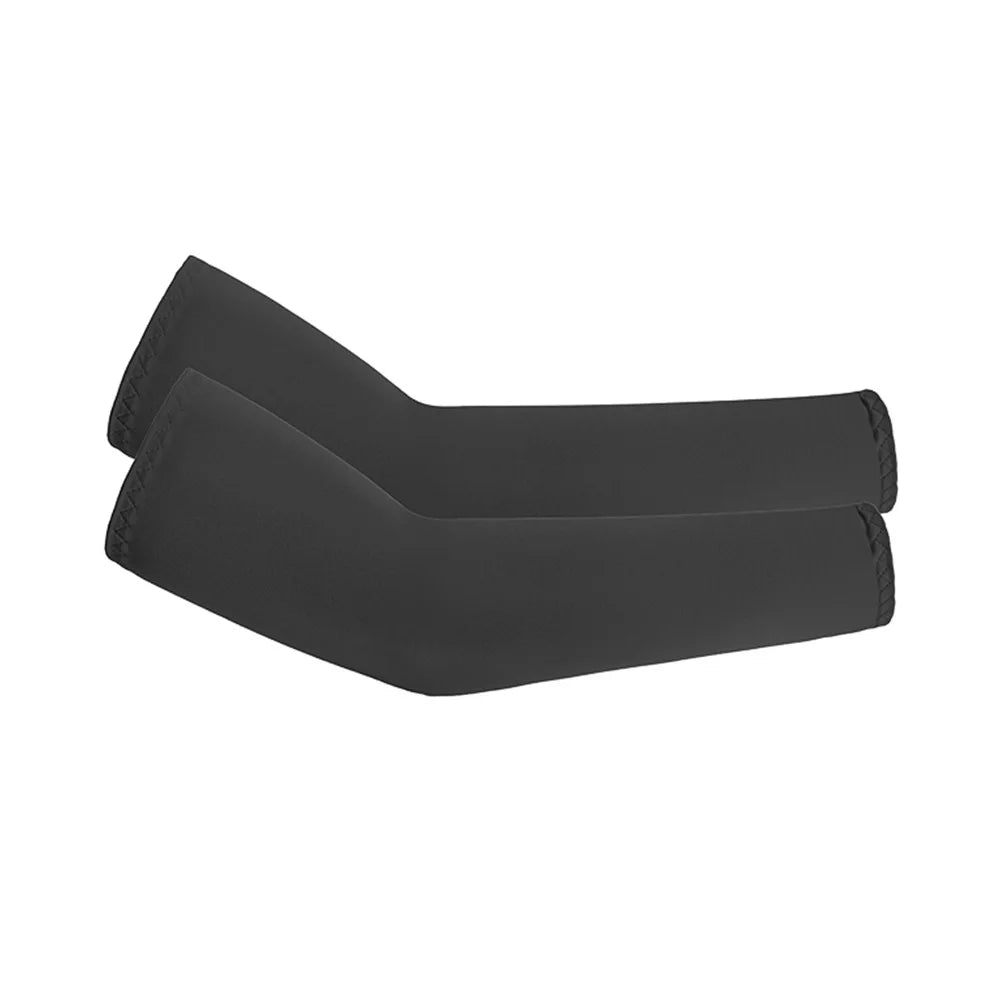 Cycling Sun Protection Ice Silk Sleeves Comfortable Breathable and UV-resistant Arm Protection Sleeves for Outdoor Cycling Peaceful Pleasures Health and Wellness dark grey-1 pair