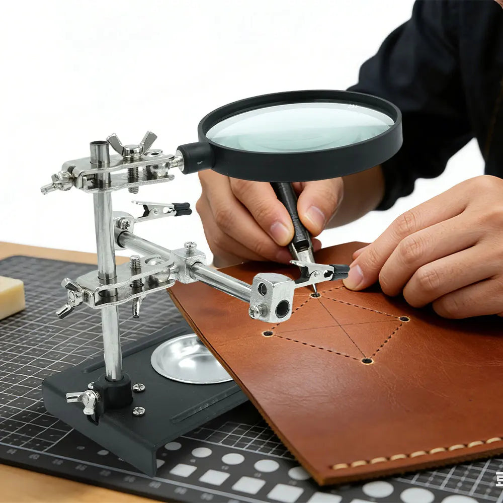 NEW Table Soldering Helping Hands with Alligator Clip Magnifier for PCB Board Weld Repair Soldering Station Third Hand Tools Peaceful Pleasures Health and Wellness