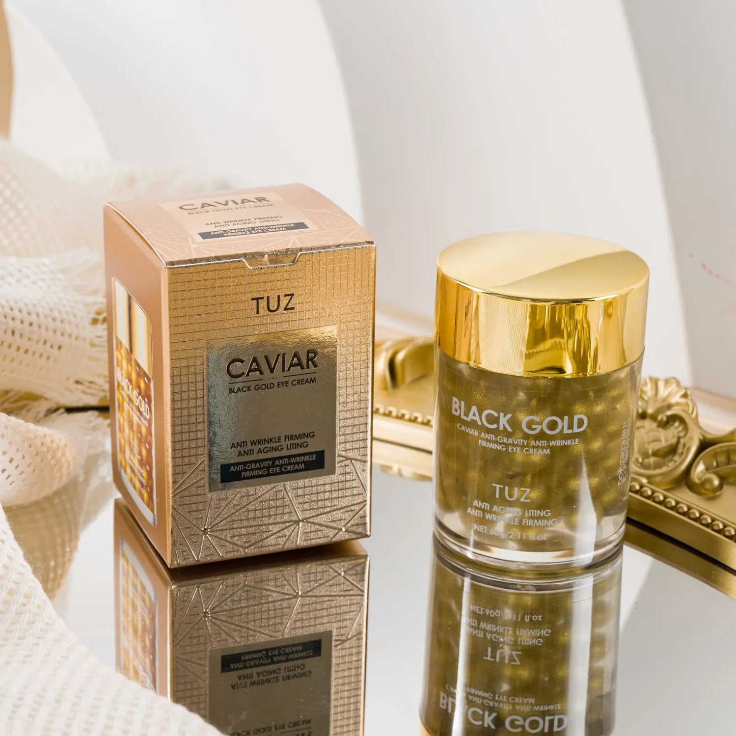 Black Gold Caviar Eye Cream for Daily Eye Moisturization Peaceful Pleasures Health and Wellness