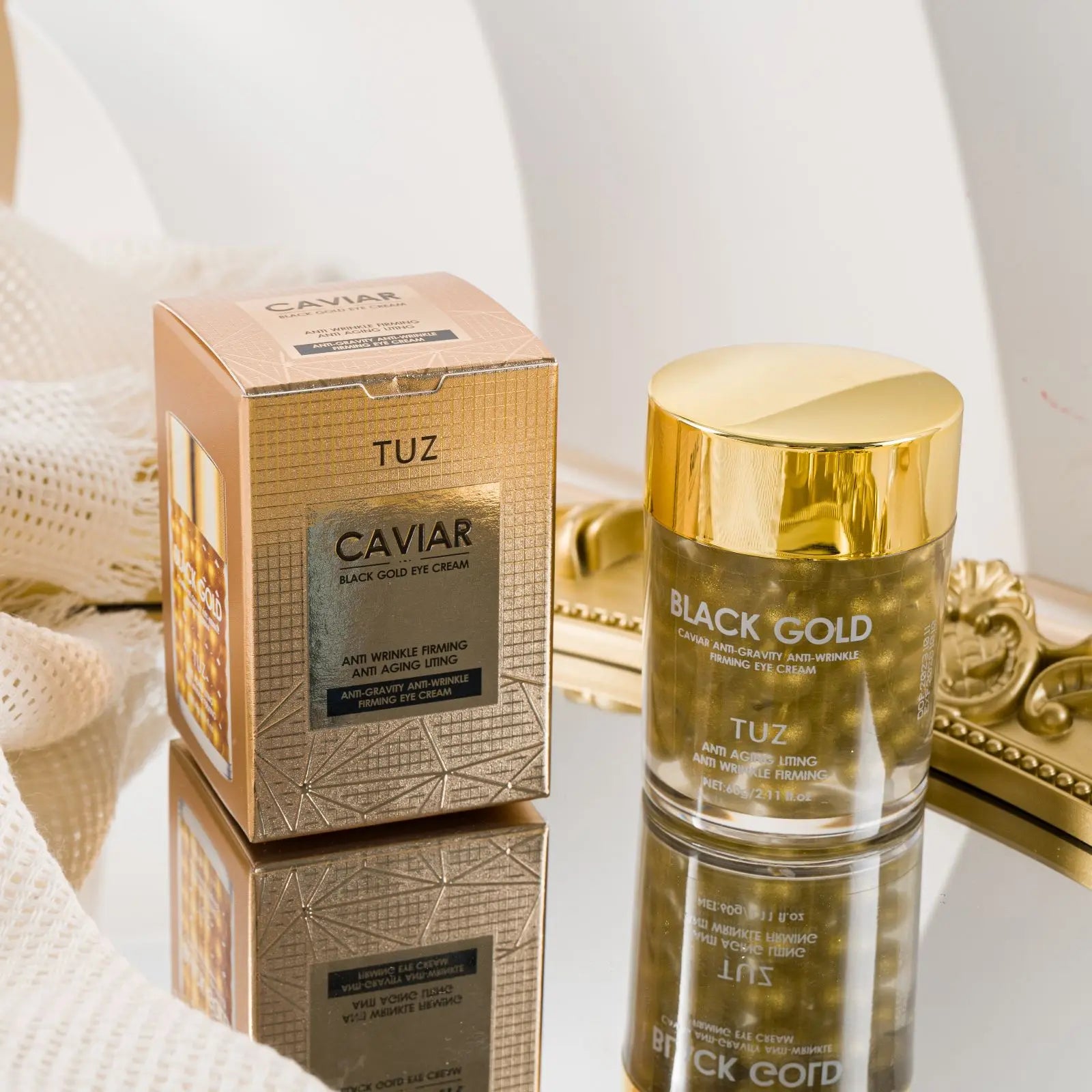 Black Gold Caviar Eye Cream for Daily Eye Moisturization Peaceful Pleasures Health and Wellness
