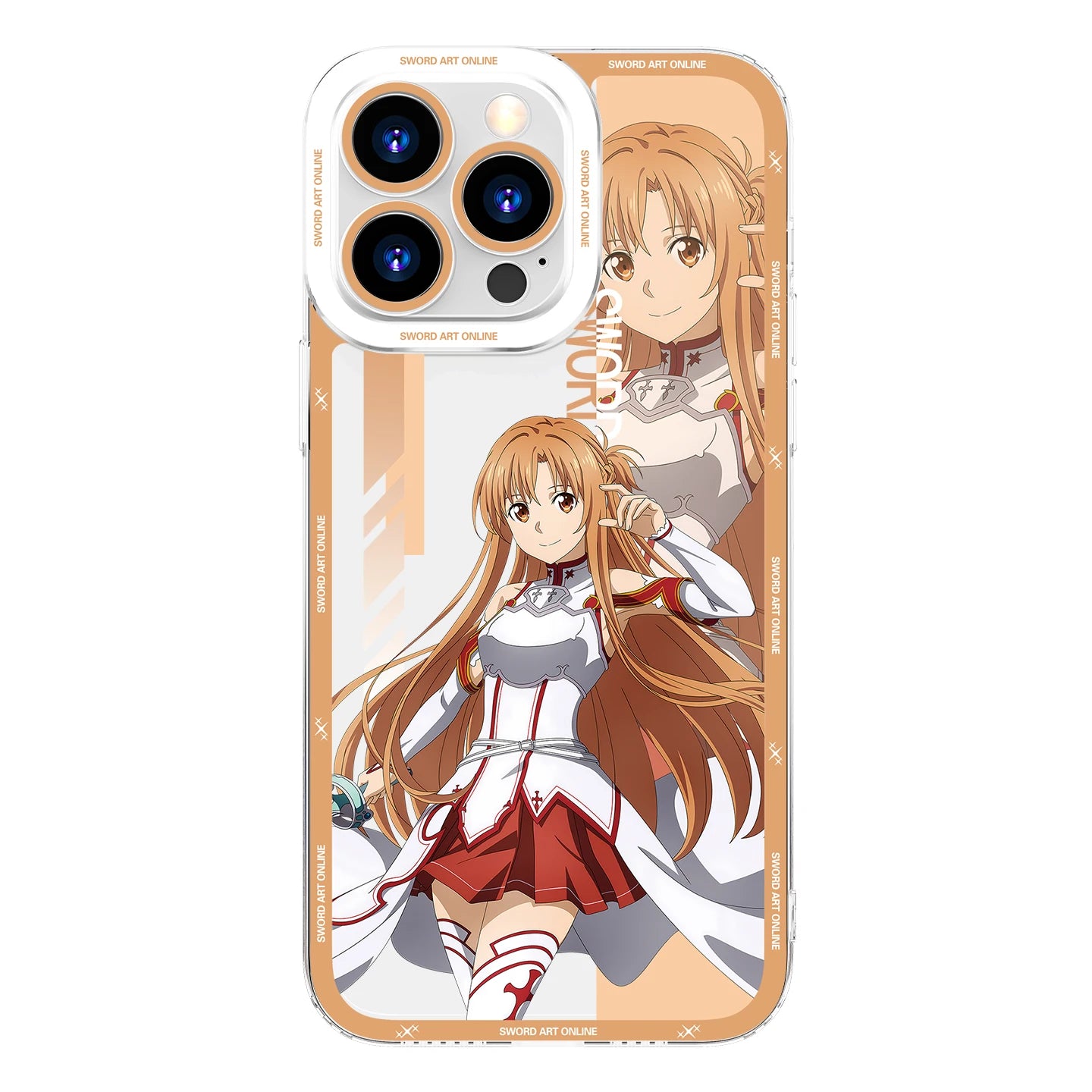 Japanese Anime Sword Art Online Phone Case for Iphone 17 16 15 14 13 12 11 Pro Max Plus Mini Air Asuna Kirito Phone Cover Peaceful Pleasures Health and Wellness
