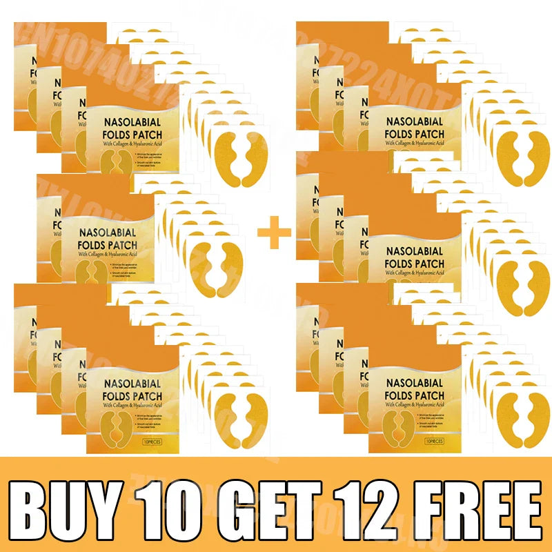 Nasolabial Folds Patch – Collagen & Hyaluronic Acid Firming Mask