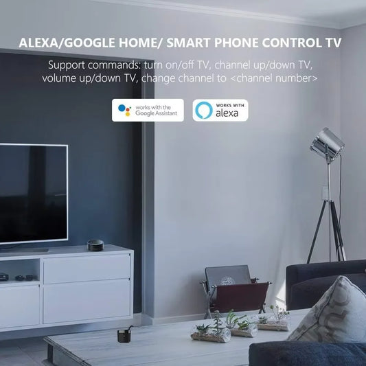 Broadlink Rm4 Mini Smart Remote Control Infrared Universal IR Audio Video Smart Home work with Google Home Alexa Peaceful Pleasures Health and Wellness