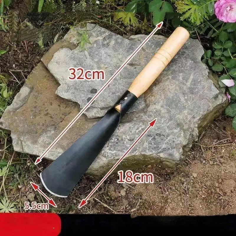 Manganese Steel Garden Trowel | Sharp Blade & Wood Handle