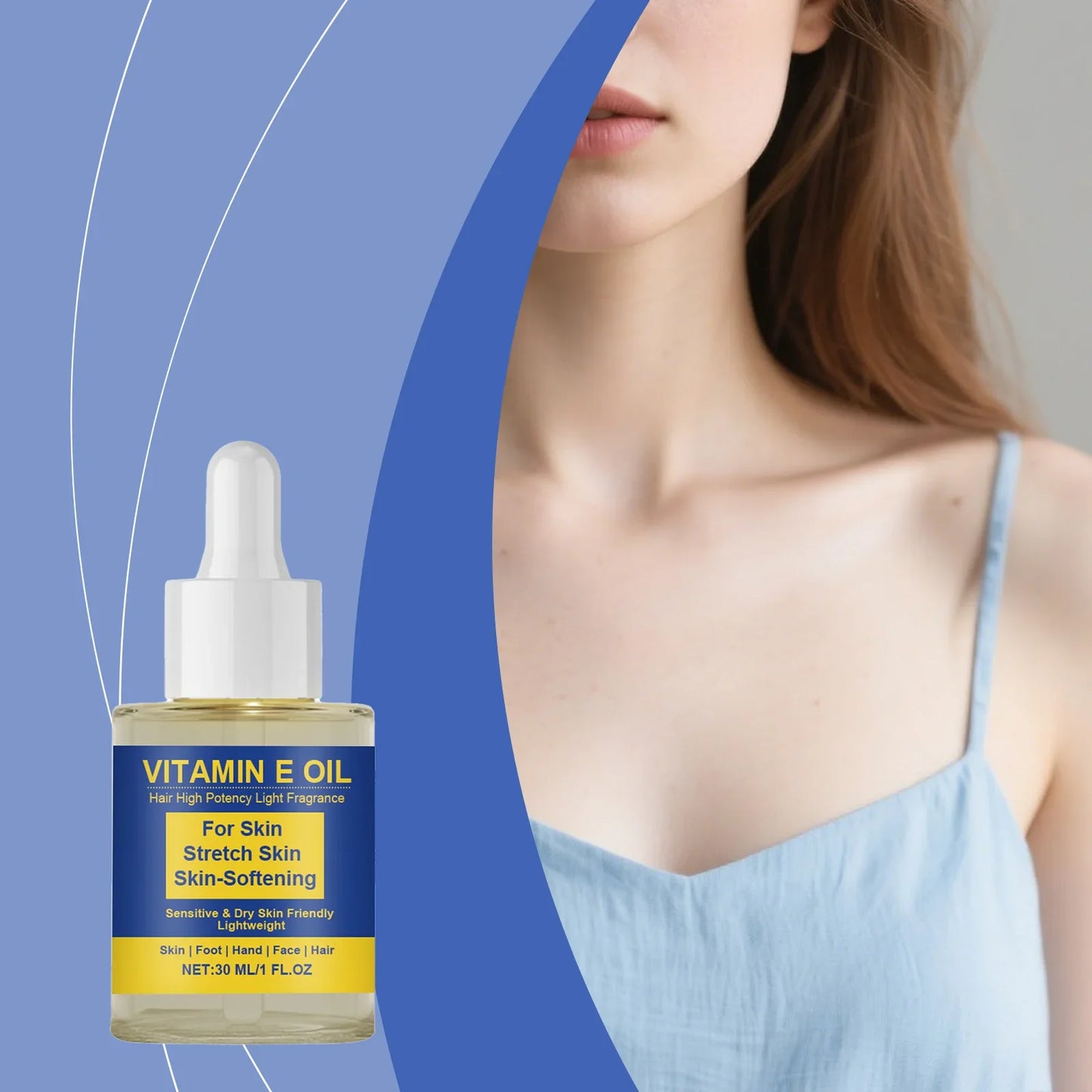 Vitamin E Oil – Daily Moisturizer for Face, Hands & Hair