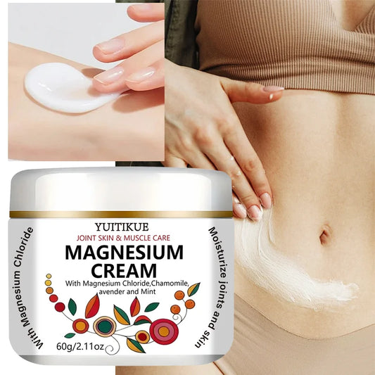 YUITIKUE Magnesium Cream – Joint & Muscle Relief, 60g Magnesium Body Cream Peaceful Pleasures Health and Wellness Default Title