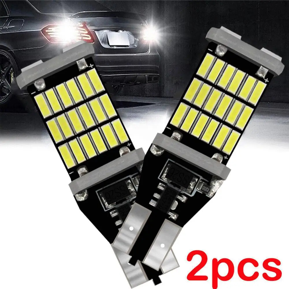 T15 921 912 LED Reverse Backup Lights 1200LM 6000K White – 2Pcs