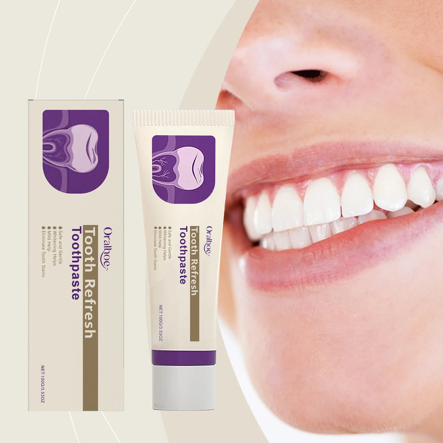 Oralhoe Whitening Toothpaste – Stain Removal & Fresh Breath