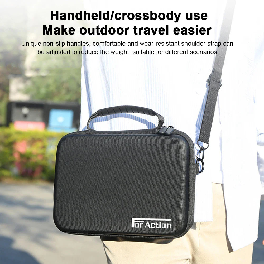 DJI Action 5 Pro/4/3 Hard Shell Storage Bag & Shoulder Strap