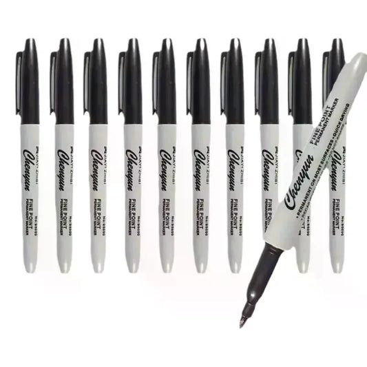 Black Fine Tip Permanent Marker Pens – Waterproof Quick Dry Permanent Marker Pens Oasis Select