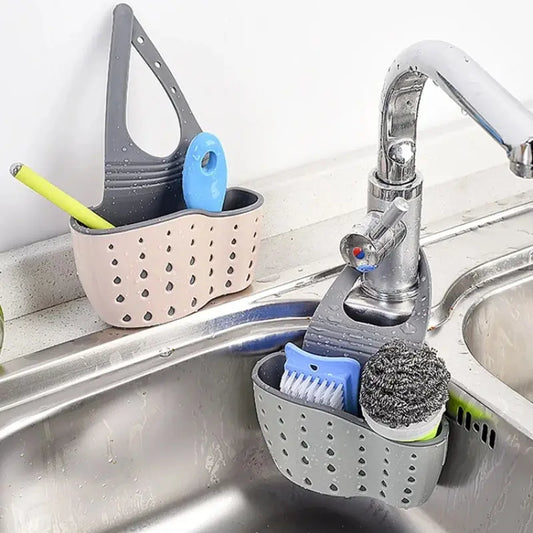 Adjustable Sink Drain Basket – Hanging Sponge & Soap Holder Sink Drain Basket Oasis Select