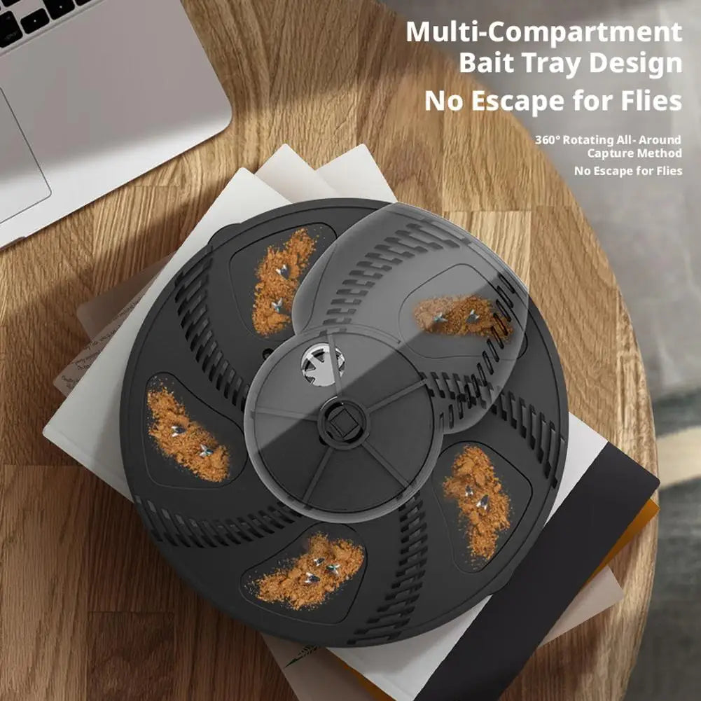 USB Electric Rotating Fly Trap – Quiet Indoor & Outdoor Catcher