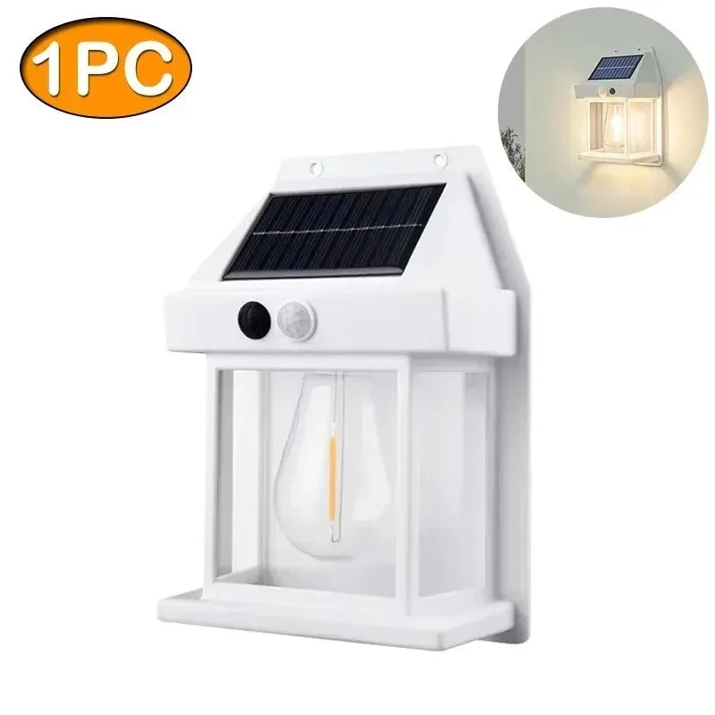 Solar Outdoor Wall Light – Motion Sensor LED Garden Lamp