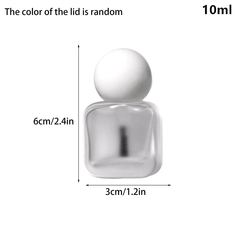 Empty Glass Nail Polish Bottles with Brush Lid | 8/10/15ml