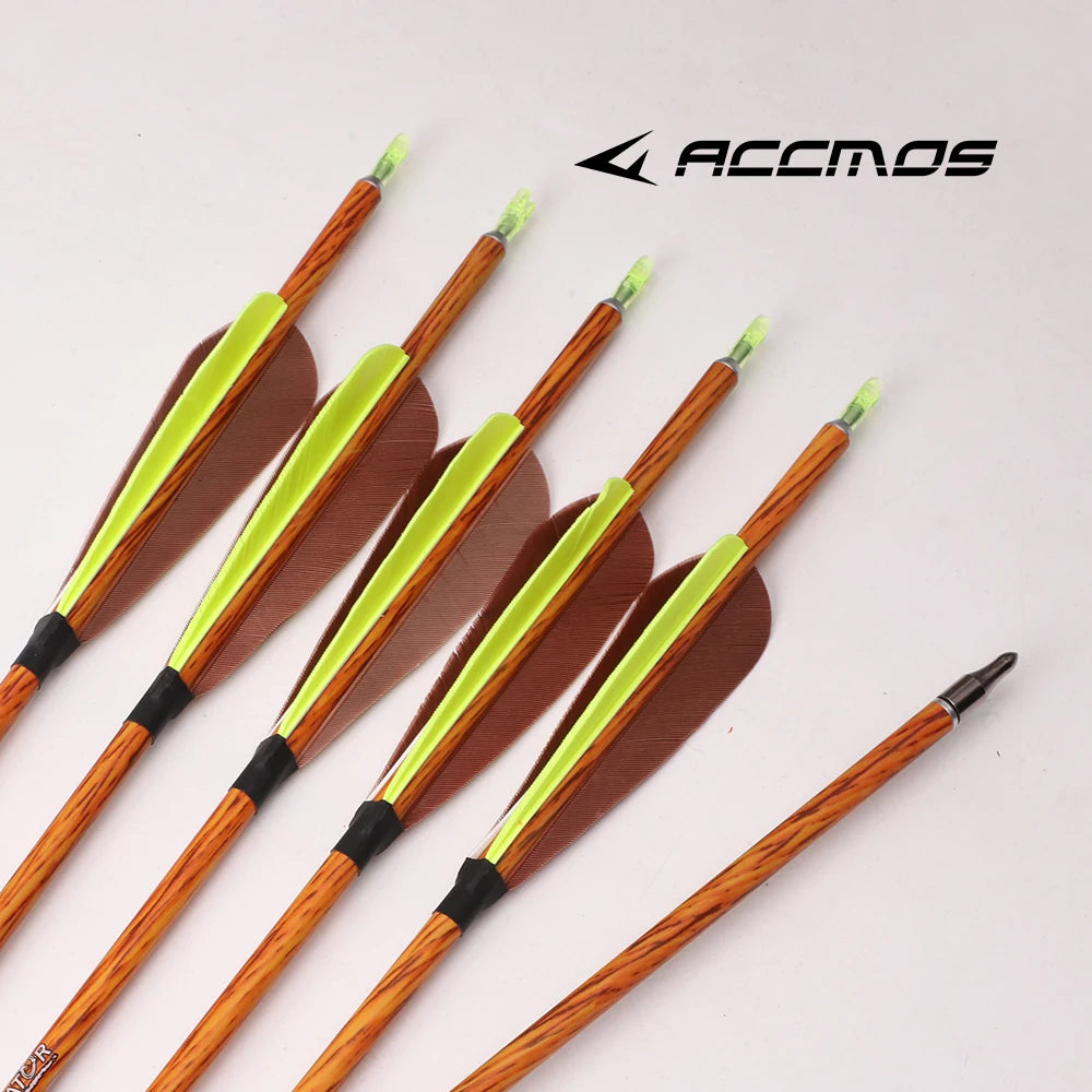 ID6 2 Wood Grain Pure Carbon Arrow Spine 300 350 400 450 500 550 600