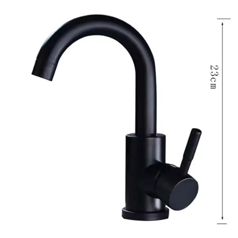 Black Nickel Basin Faucet | Single Handle 360° Swivel Mixer Tap