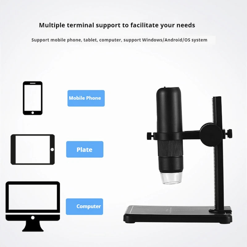 Electron Microscope High-Definition Portable Wifi Digital Microscope for Repairing Skin and Scalp Peaceful Pleasures Health and Wellness
