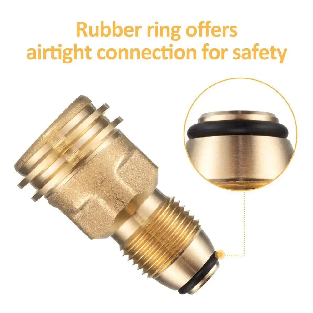 Brass Propane Gas Stove Adapter for Cooking Peaceful Pleasures Health and Wellness