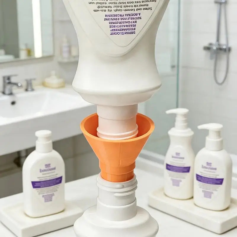 Universal Bottle Emptying Kit – No-Waste Liquid Transfer Funnel Liquid Transfer Funnel Peaceful Pleasures Health and Wellness